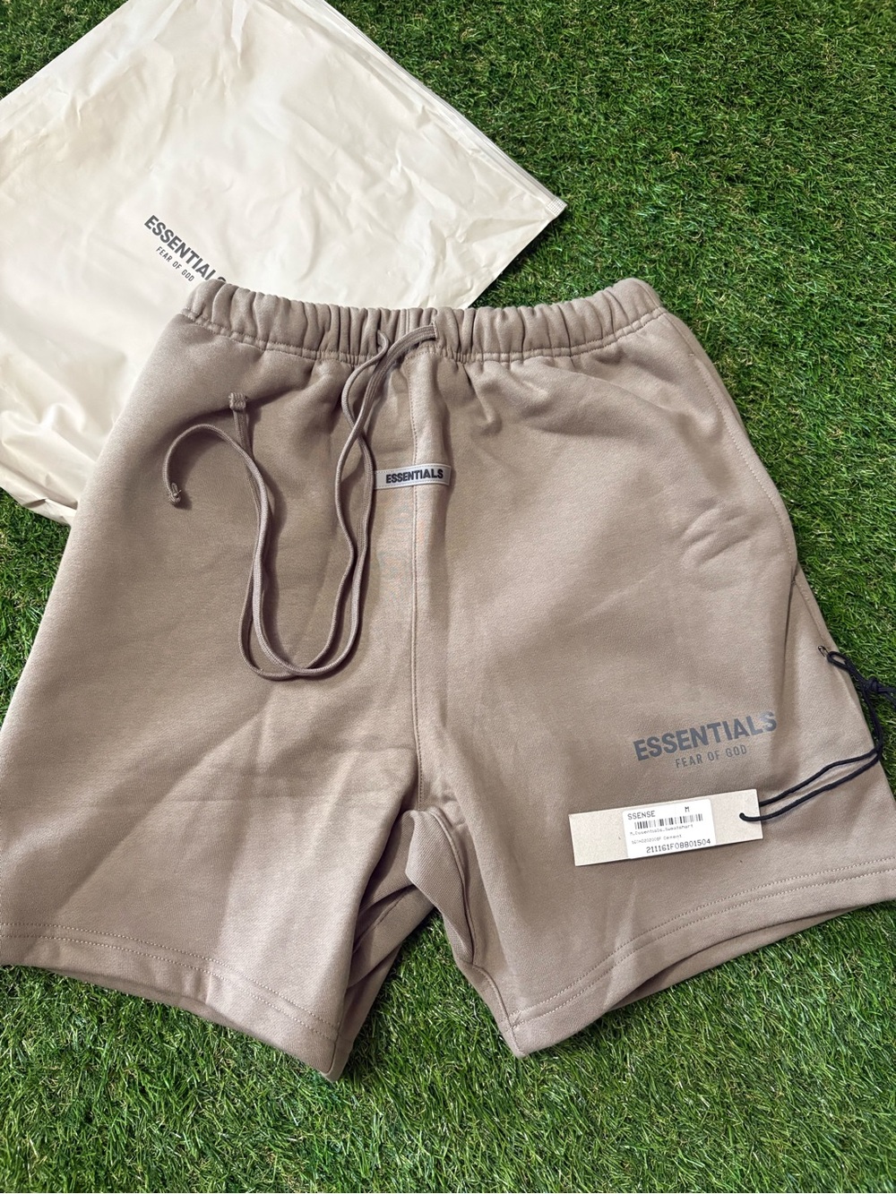 Essentials Men's Athletic Shorts in Taupe